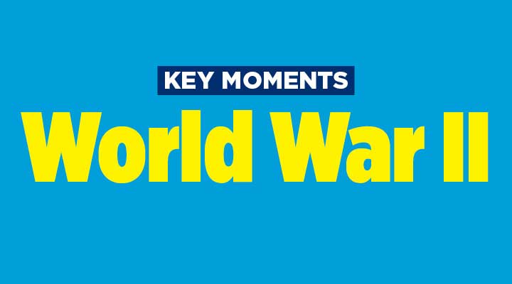 Text, "Key Moments World War II"