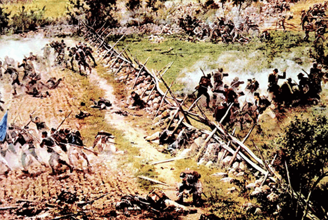 A Civil War battle
