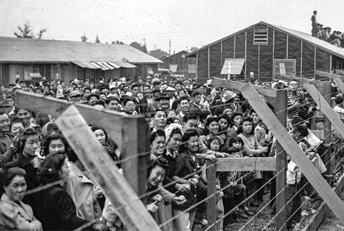 Japanese people in an Internment Camp